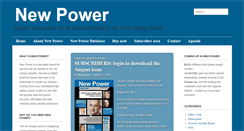 Desktop Screenshot of newpower.info